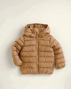 Boys Midweight Packable Puffer - Brown, image 2 of 5 slides